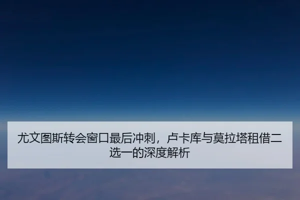 尤文图斯转会窗口最后冲刺，卢卡库与莫拉塔租借二选一的深度解析